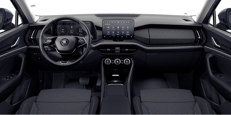 Imagen del interior del Skoda Kodiaq