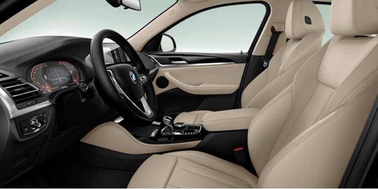 Imagen del interior del BMW X4 Canberra beige color exterior Black